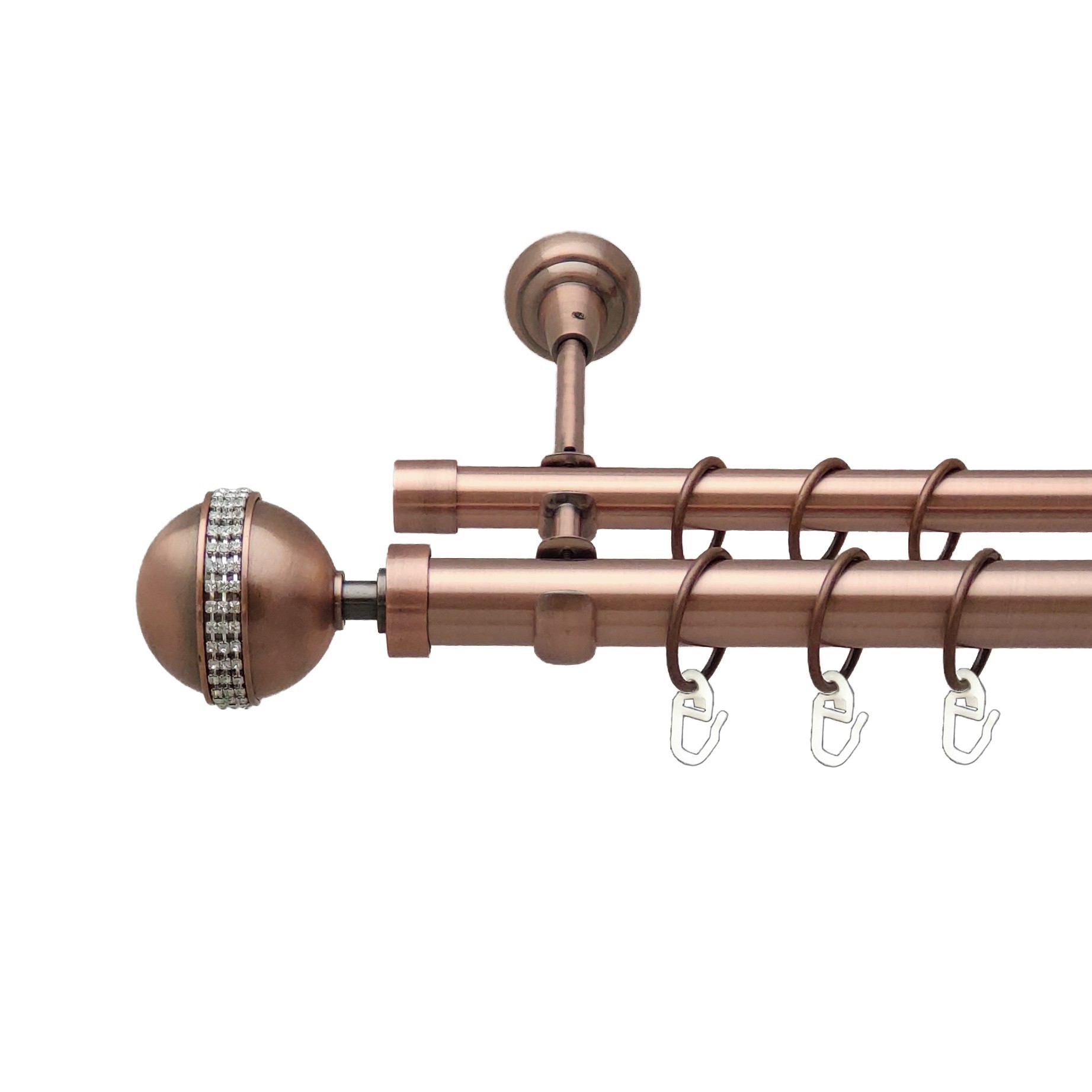 

Карниз Orvit Авея металевий дворядний відкритий гладка труба кільце металеве Мідь 25\19 мм 300 см (00-00012579)