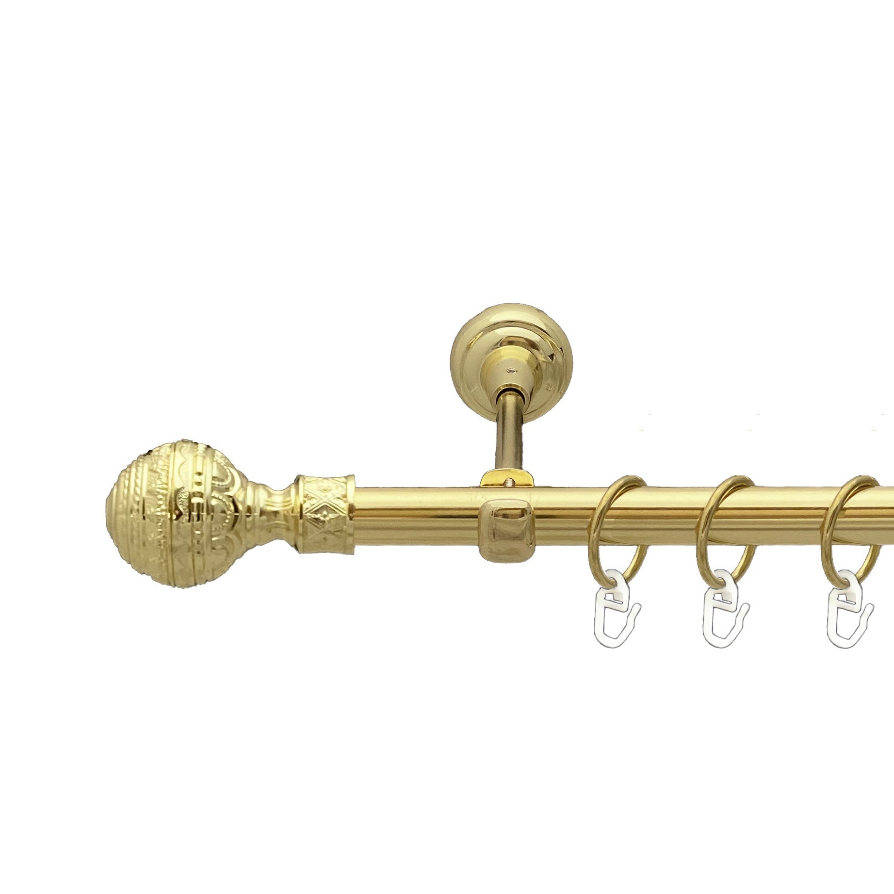 

Карниз Orvit Арабеска металевий однорядний відкритий гладка труба кільце металеве Золото 19 мм 240 см (00-00012844)