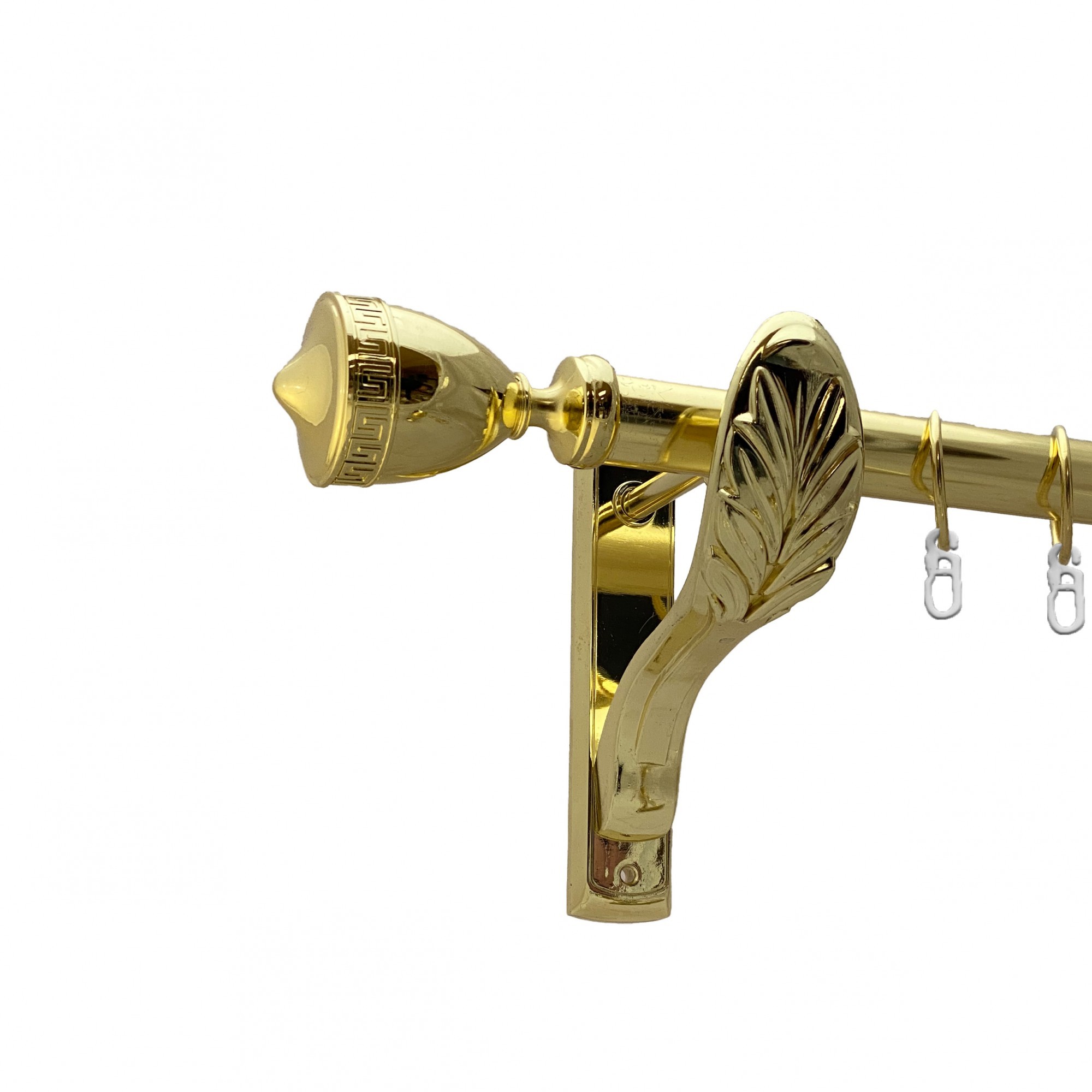 

Карниз Orvit Афіна металевий однорядний ретро гладка труба кільце металеве Золото 25 мм 240 см (00-00009744)