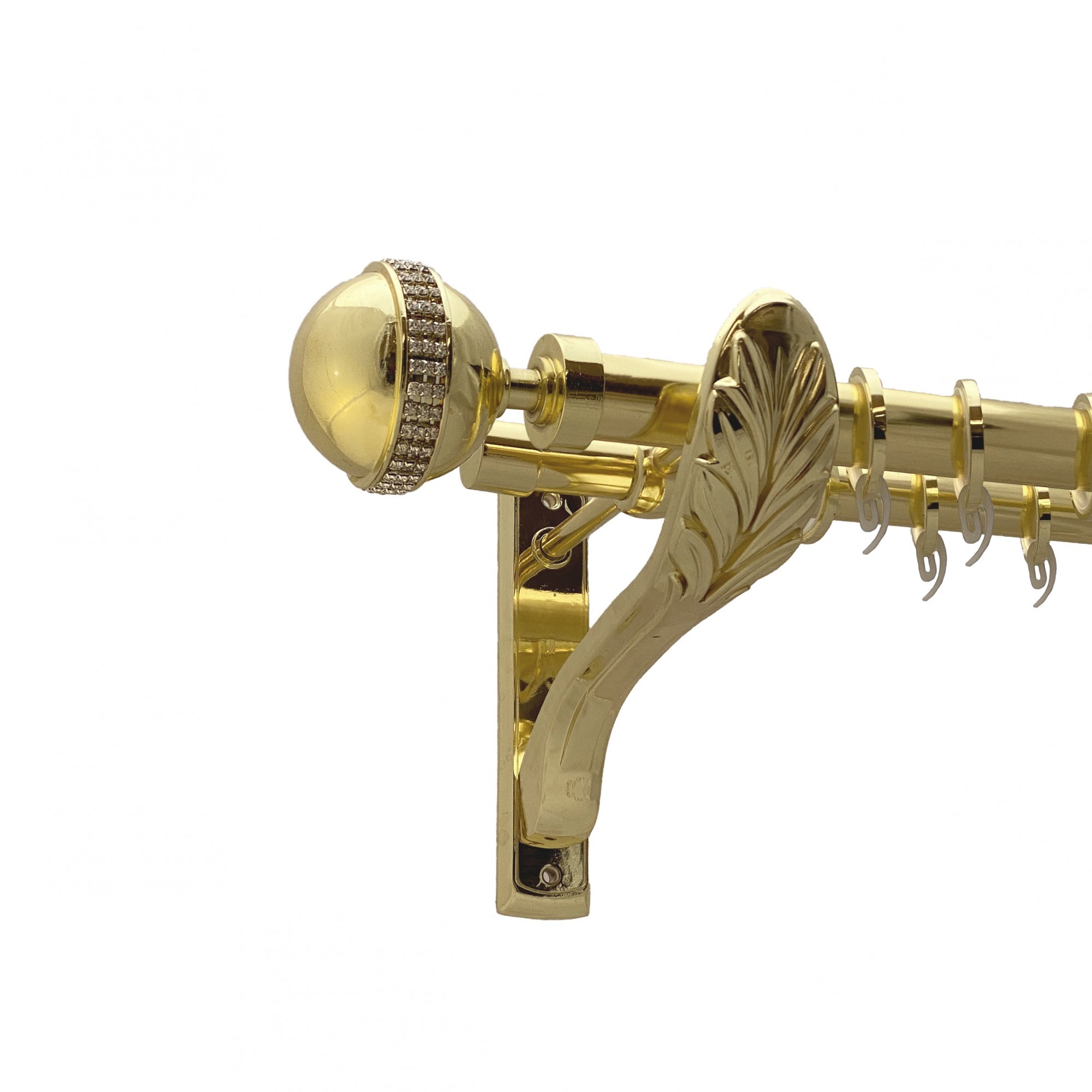 

Карниз Orvit Авея металевий дворядний ретро гладка труба кільце фасонне металеве Золото 25\19 мм 300 см (00-00009629)