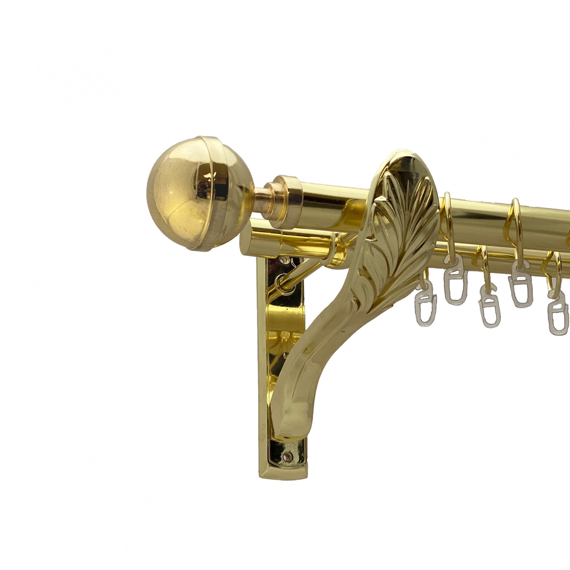 

Карниз Orvit Калісто металевий дворядний ретро гладка труба кільце металеве Золото 25\19 мм 300 см (00-00009709)