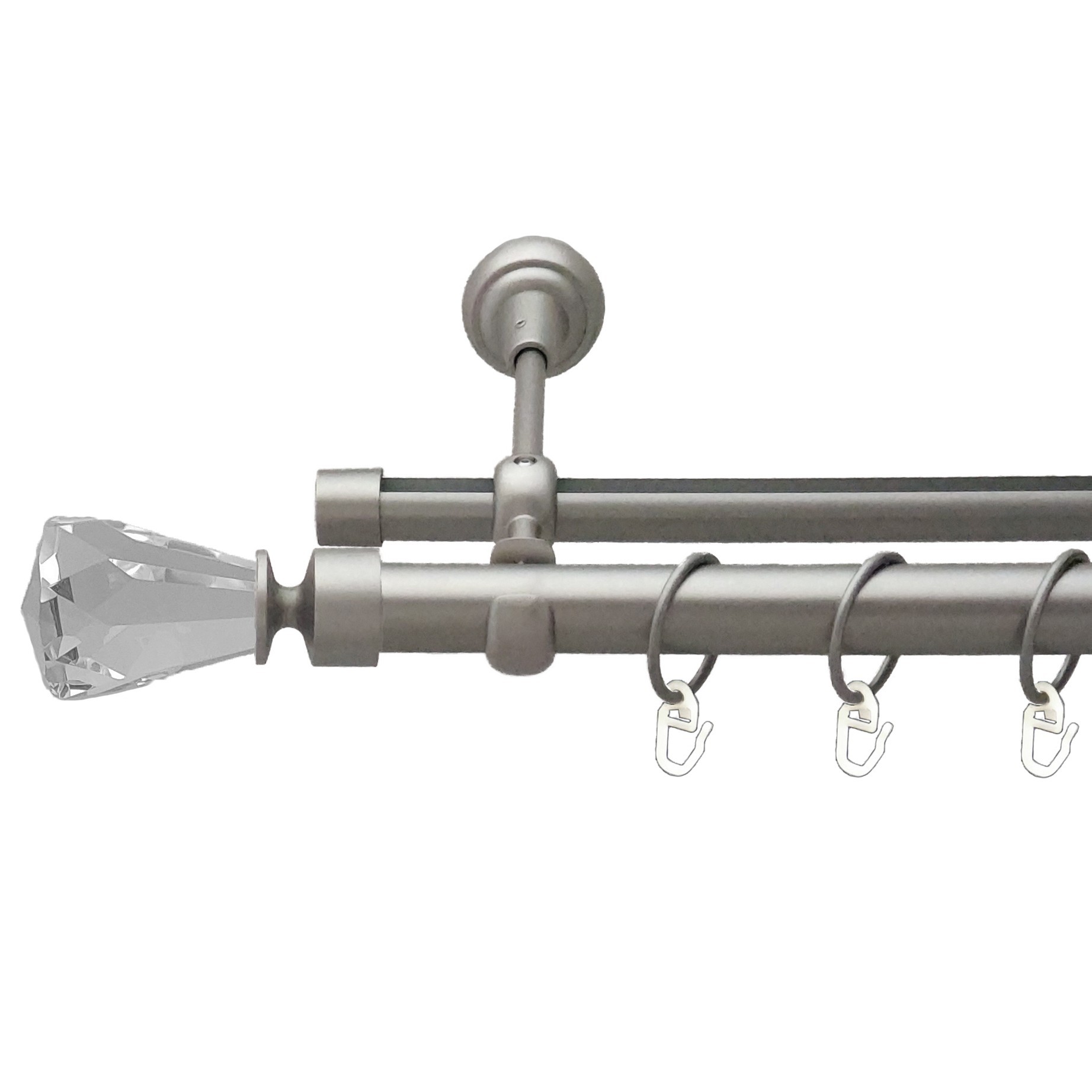 

Карниз Orvit Лучетта металевий дворядний опозитний гладка\профільна труба кільце металеве Сатин 25\19 мм 300 см (00-00011154)