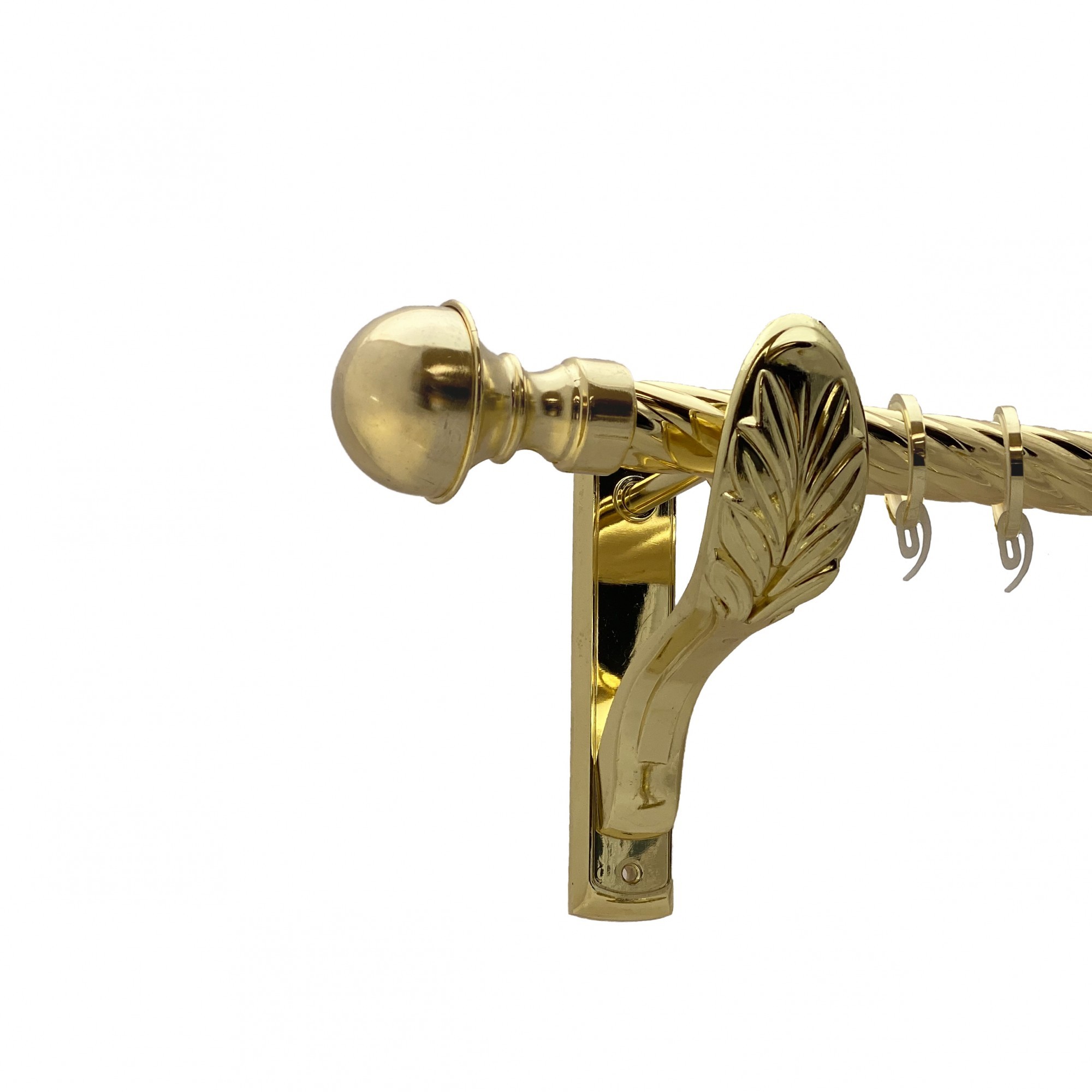 

Карниз Orvit Бостон металевий однорядний ретро скручена труба кільце фасонне металеве Золото 25 мм 160 см (00-00010823)