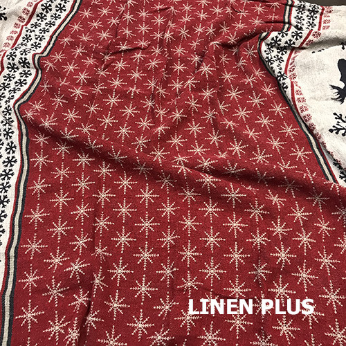 

Льняной плед, LINEN PLUS, Рисунок на новогоднюю тематику, 120x170 см(18с240)