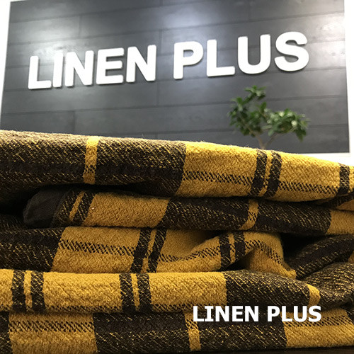 

Льняной плед, LINEN PLUS, Желтый, 220x200 см(13с435)