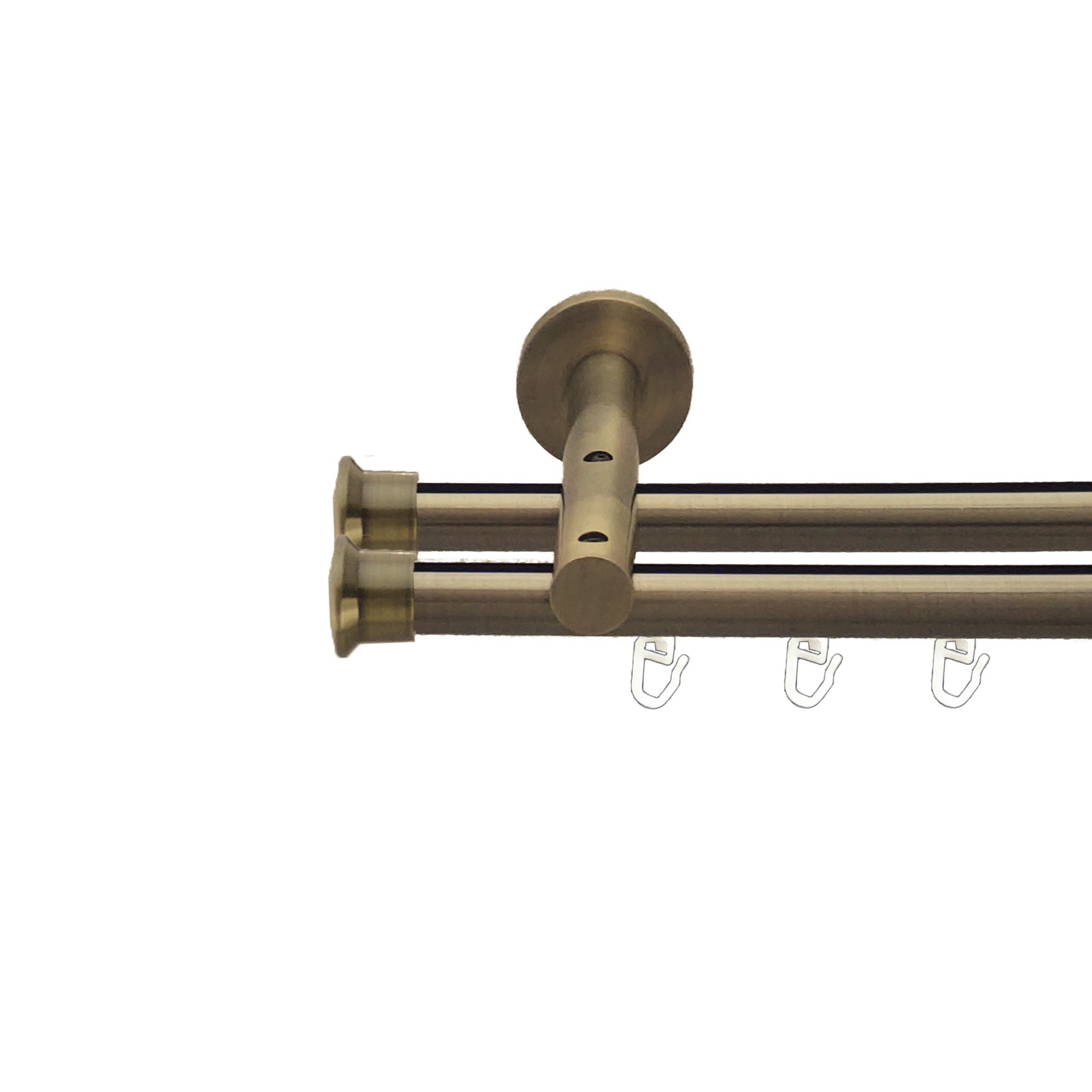 

Карниз Orvit Дуо металевий дворядний реверсивний профільна труба Антик 19\19 мм 200 см