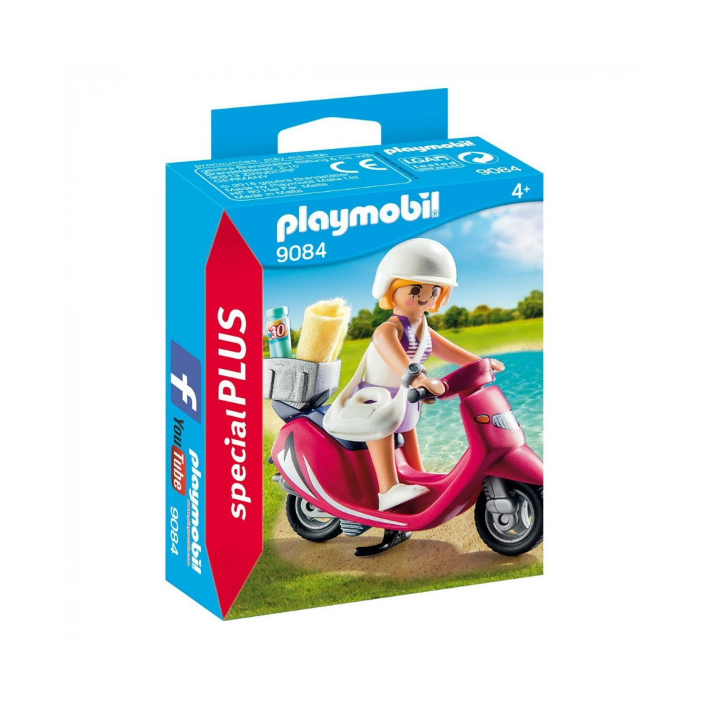 

Конструктор Playmobil Посетитель пляжа со скутером (6081018)