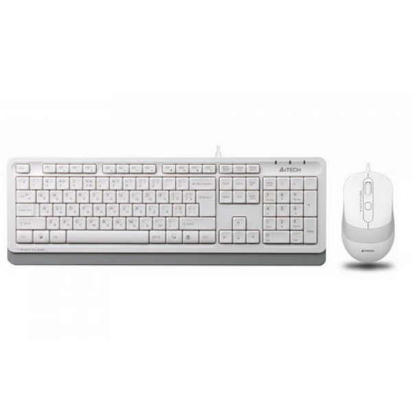 

Комплект (клавиатура, мышь) A4Tech F1010 White USB