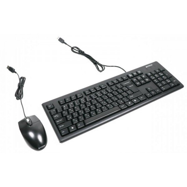 

Комплект (клавиатура, мышь) A4Tech KRS-8372 Black USB