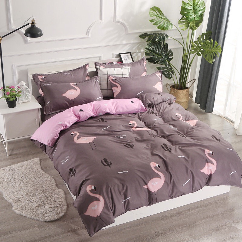 

Постельное белье MERISET Фламинго Евро на резинке 550037-7