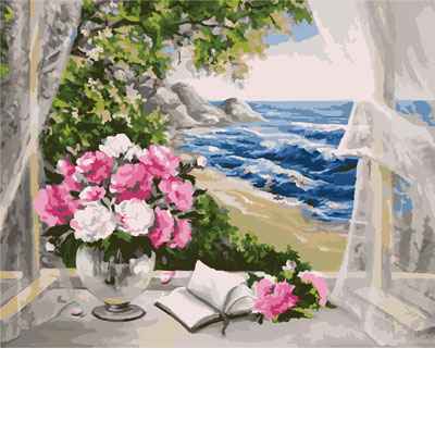 

Картина по номерам Букет у моря Худ. Анка Булгару KHО2072