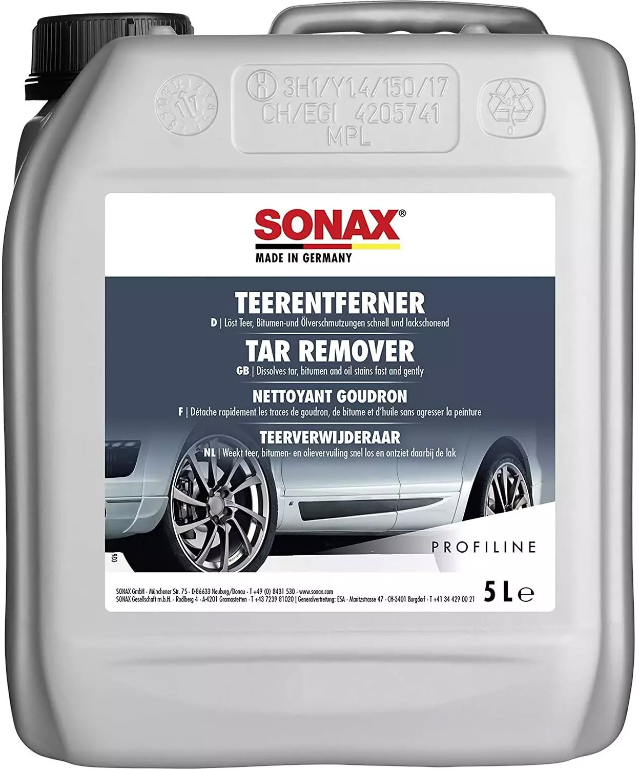 Средство для удаления битума Sonax PROFILINE Teerentferner 5 л 304505 ...