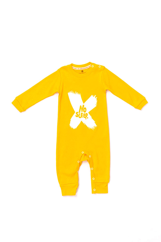 

Комбінезон яслі на дівчинку "No sleep" BABY GOLDEN 92 жовтий