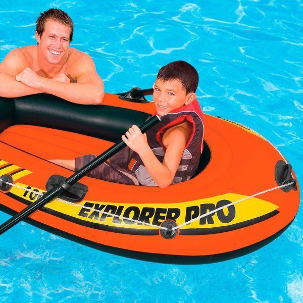 

Надувная одноместная лодка с жостким надувным дном Intex 58355 Explorer Pro 100