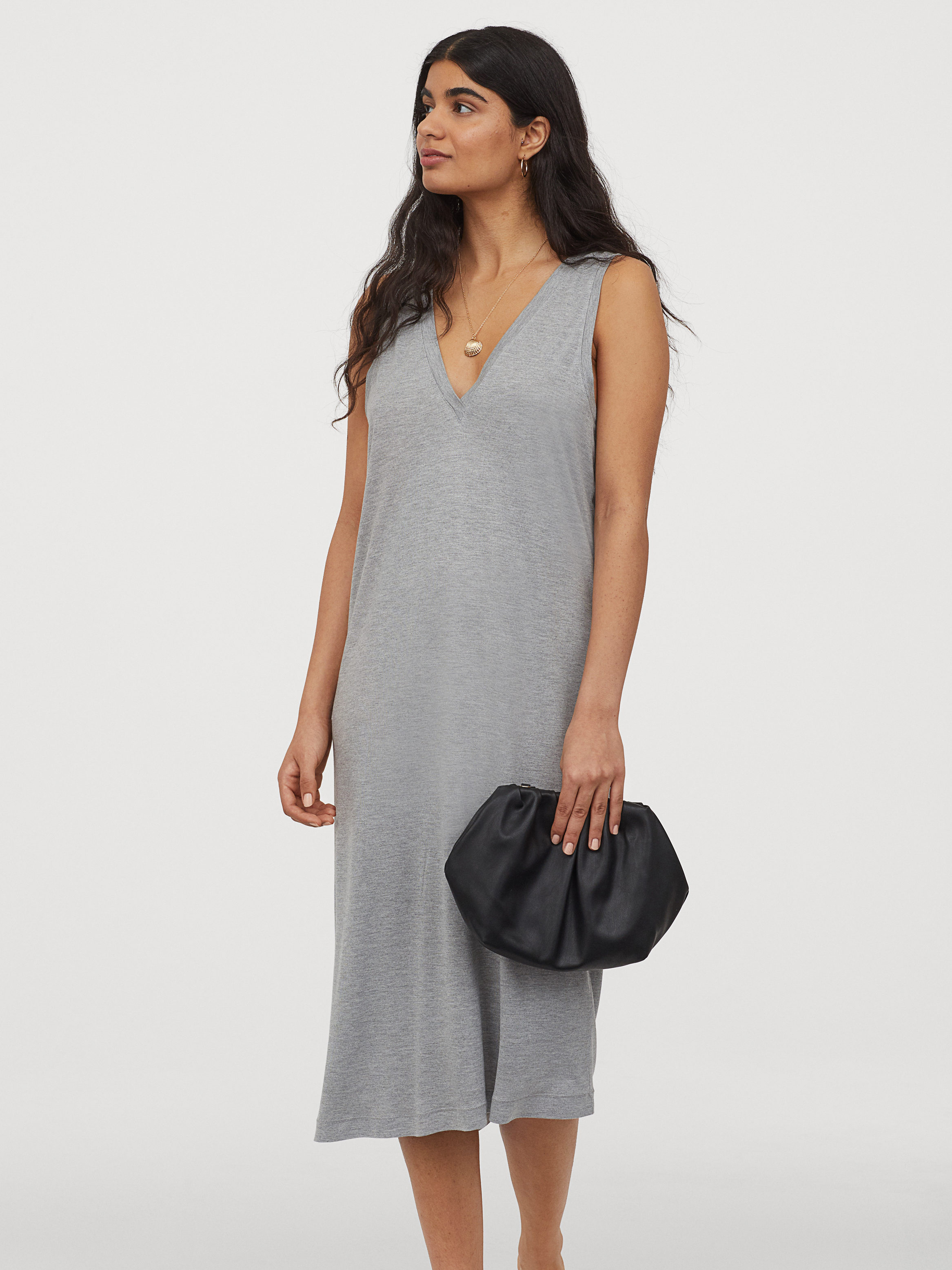 

Платье H&M 060881759_grey XXL Светло-серое