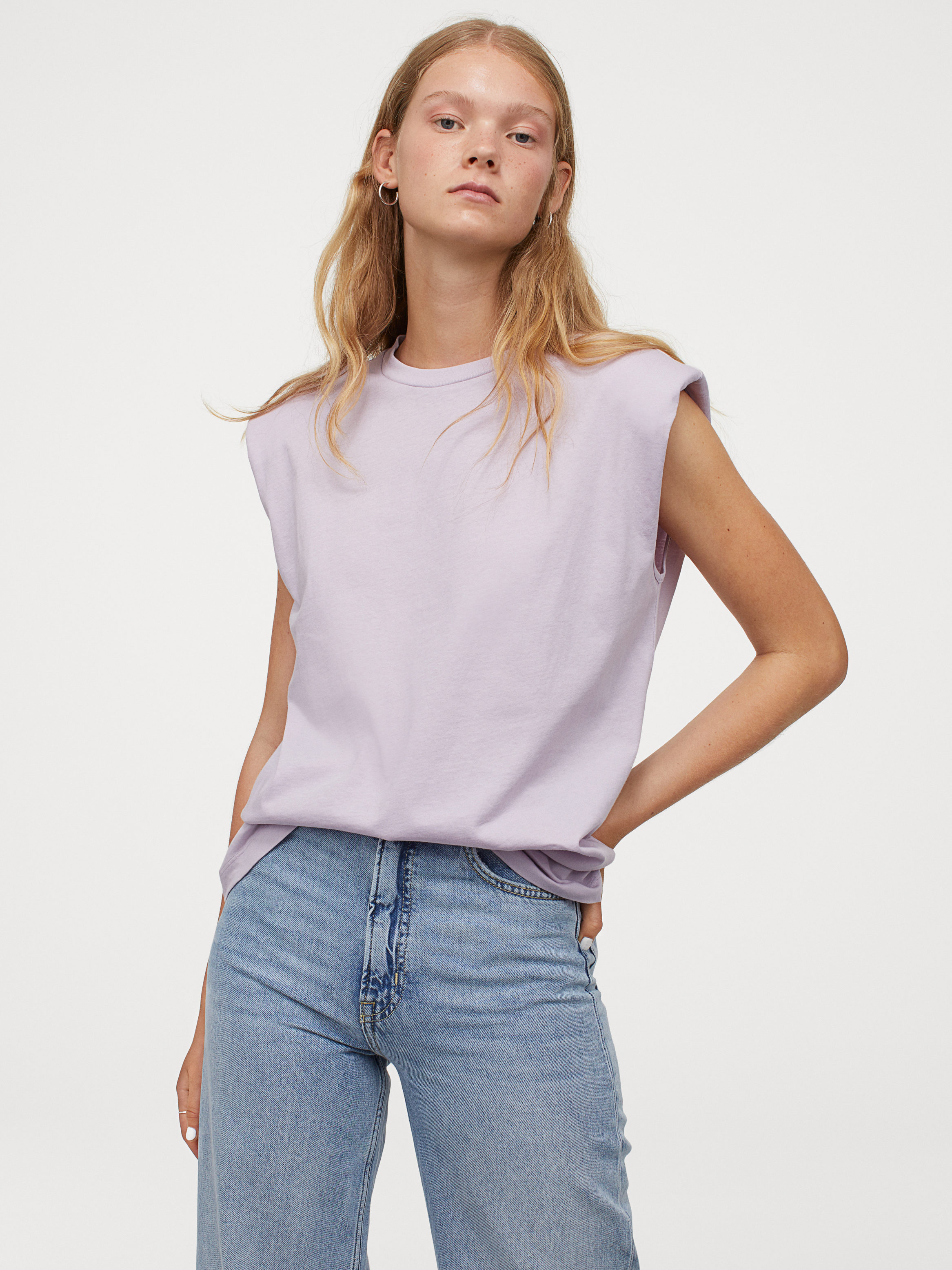 

Футболка H&M 060937466  Лавандовая, Футболка H&M 060937466 L Лавандовая