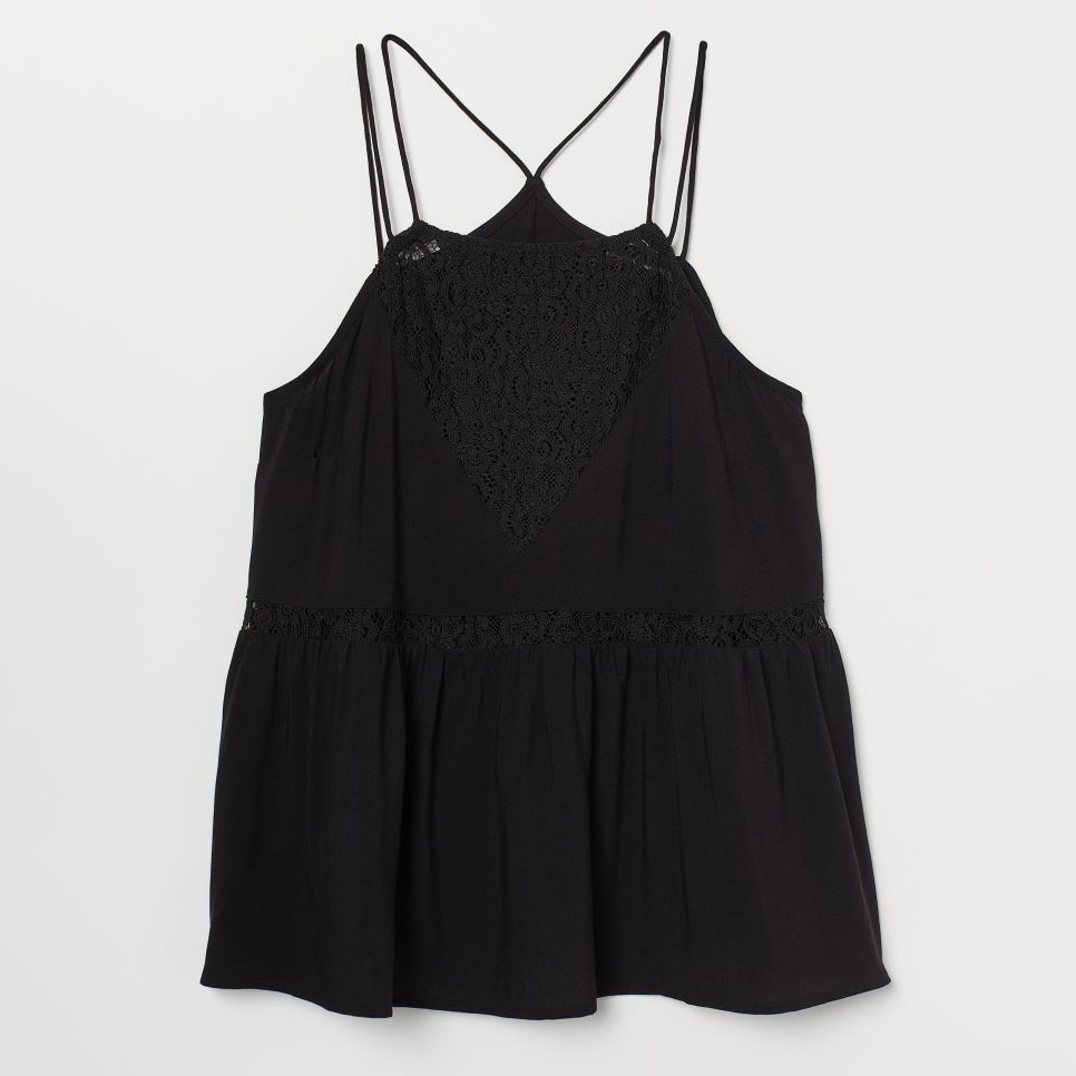 

Топ H&M 060753852  Черный, Топ H&M 060753852 38 Черный