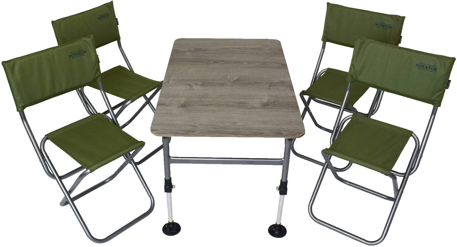 

Комплект мебели складной Novator SET-2 100 х 60 х 60 см Коричневый (201934)