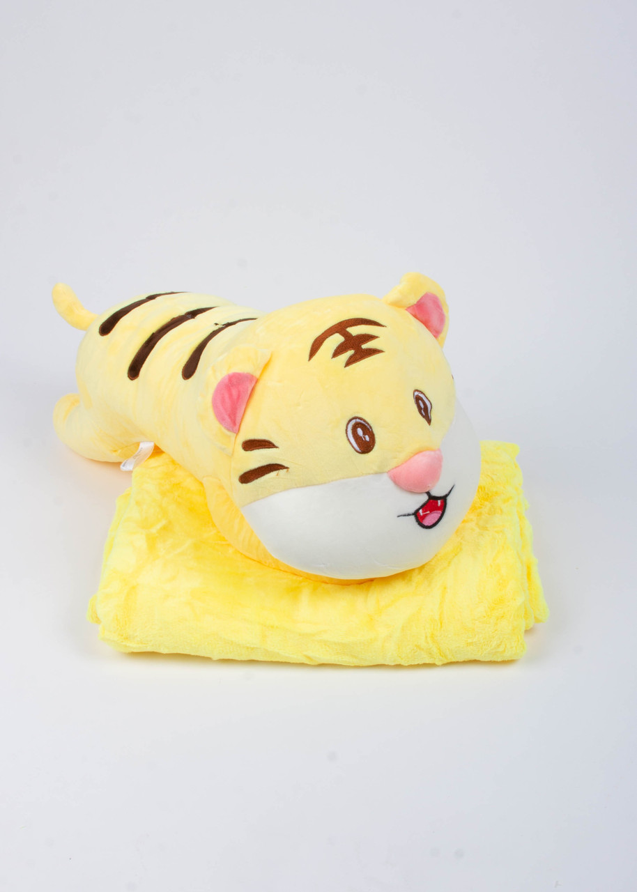 

Игрушка-подушка с пледом Тигр Желтый (721492-yellow)