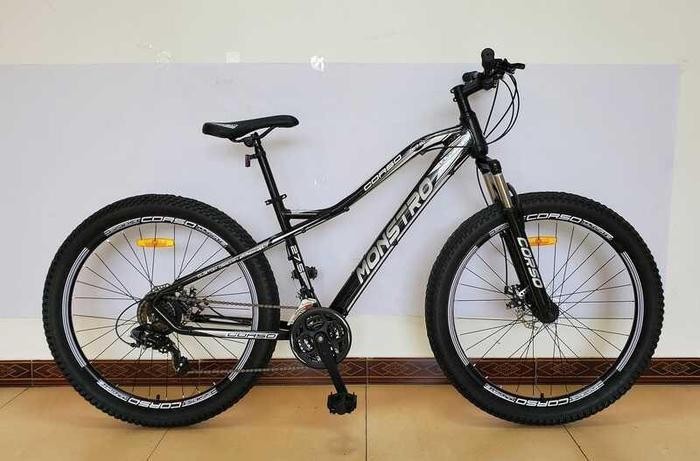 

Велосипед Спортивный Горный CORSO «Monstro» 27.5" дюймов 53785 Полуфэтбайк, рама алюминиевая, 21 скорость, собран на 75%