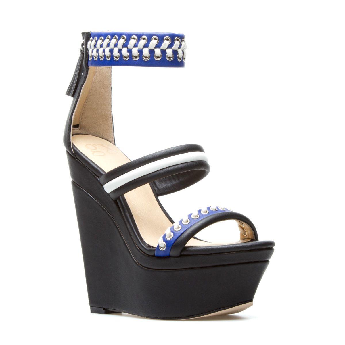 

Босоножки Justfab Shoe Dazzle Womens Risuka Blue 38 Black (027-000425BKBL)
