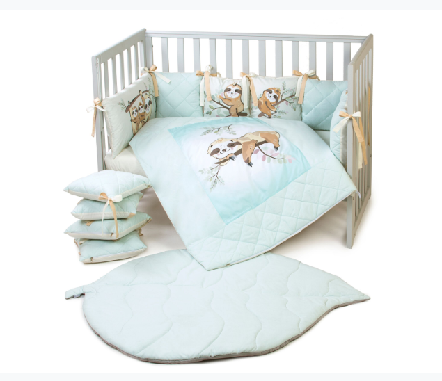 

Постельный комплект в кроватку Baby Veres Lazy sloth 6 предметов