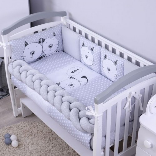 

Постельный комплект в кроватку Baby Veres Cats family 6 единиц