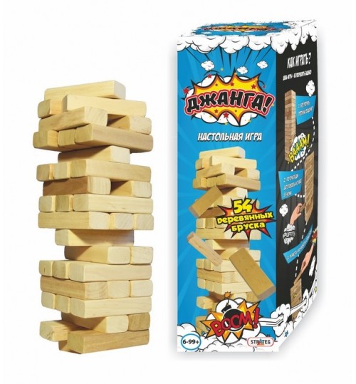 

Настольная игра Джанга 54 бруска
