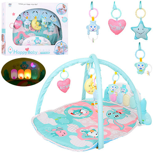 

Игровой коврик для младенца Happy Baby 698-57 с дугой