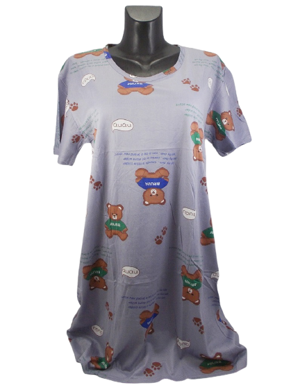 

Туника домашняя медвежата Kajiaoni XXL серая