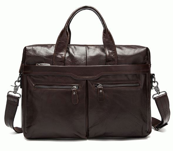 

Сумка-портфель мужской кожаный Buffalo Bags 7122 Коричневый