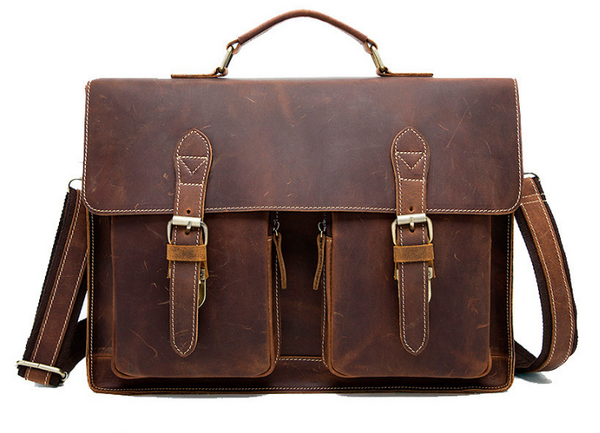 

Портфель мужской кожаный Buffalo Bags M9033 Коричневый