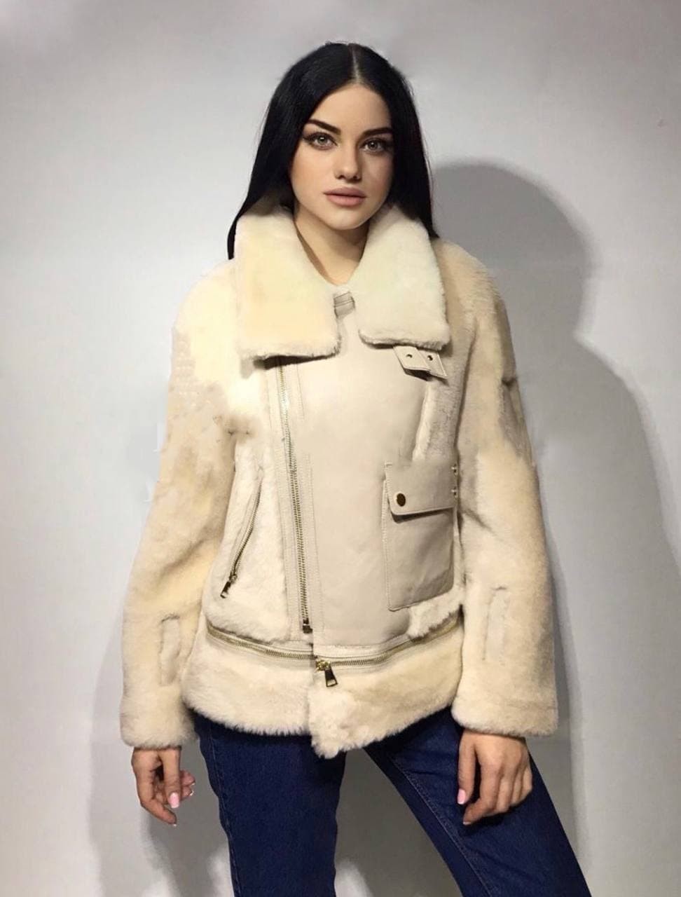 

Шикарная женская натуральная дубленка Idl 001 кемел, Шикарная женская натуральная дубленка Idl 001 кемел S