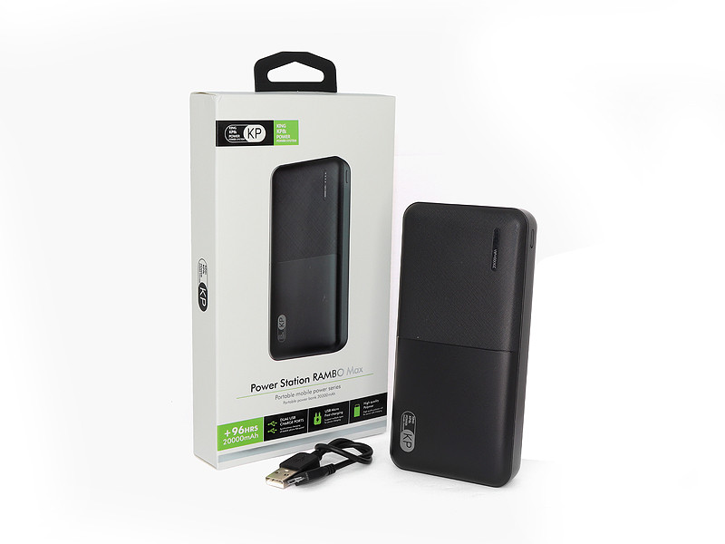 

Повербанк PowerBank KP PD-21 с лэд зарядкой 20000 mah черный (8546)