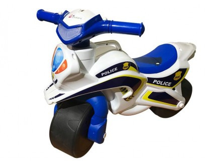 

Мотобайк беговел музыкальный ПОЛИЦИЯ Doloni Toys Белый