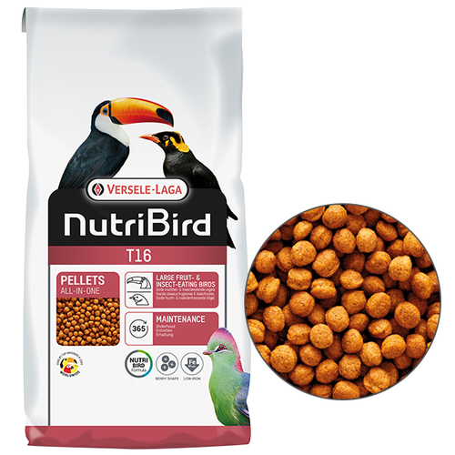 

Полнорационный корм для плодоядных и насекомоядных птиц NutriBird Т16 Original 10 кг Versele-Laga BGL-VL-208
