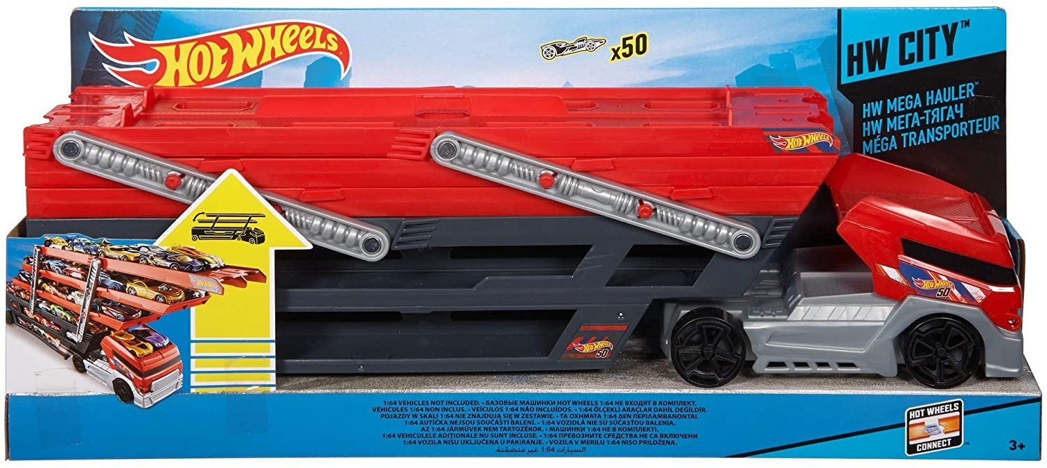 

Автовоз Hot Wheels Mega Hauler Truck на 50 машин