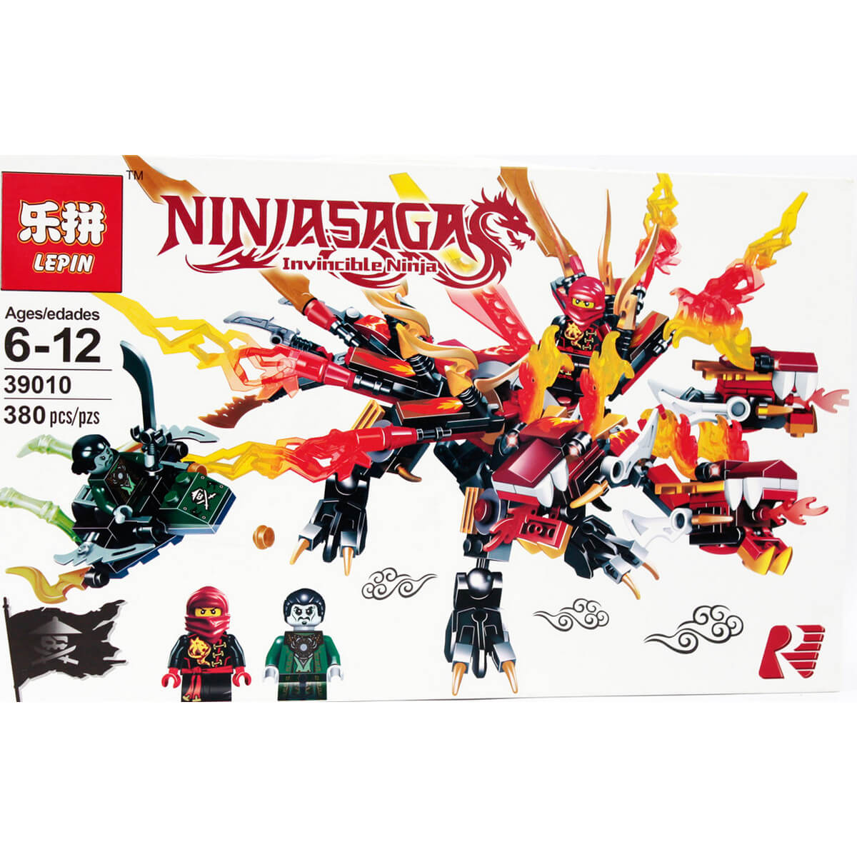 

Конструктор Ninja «Дракон и всадник» 380 дет A-Toys (39010)