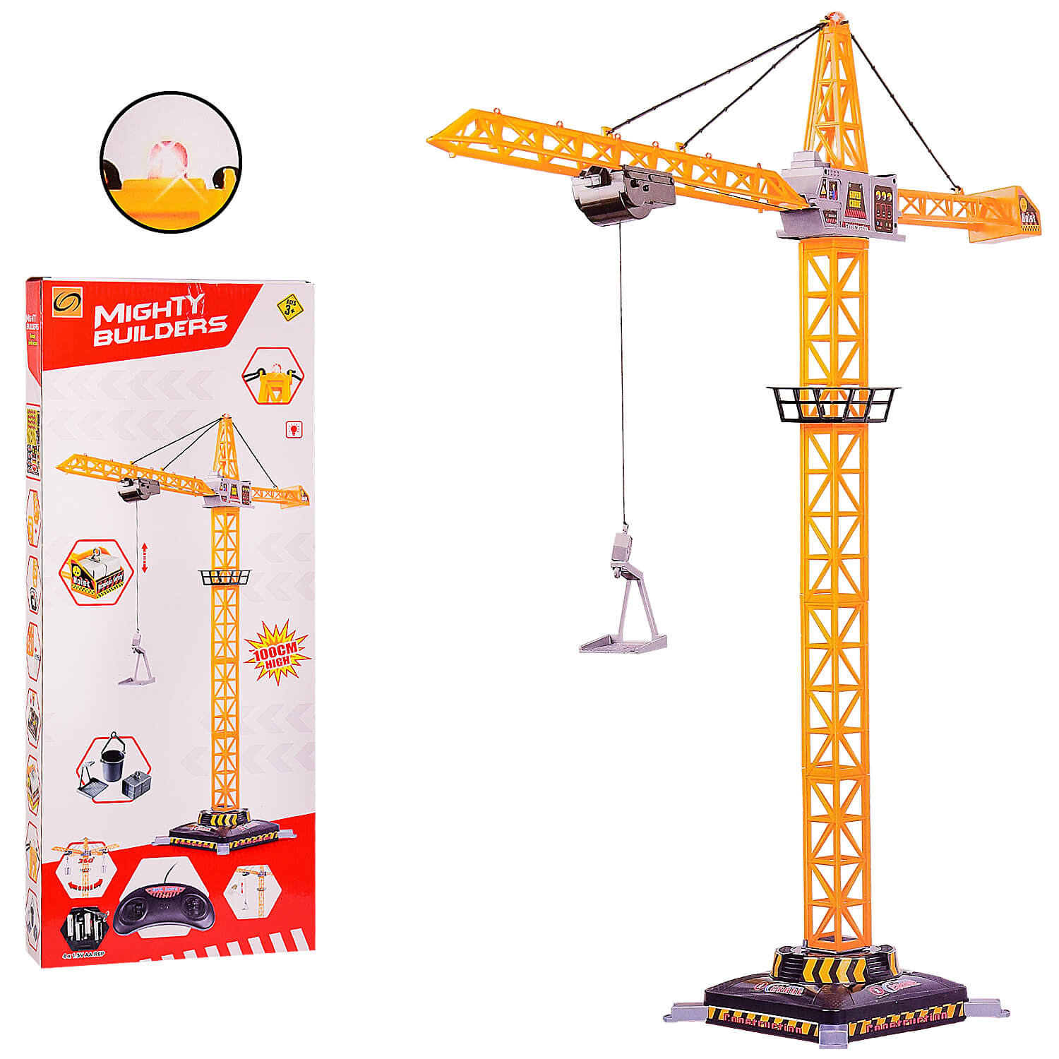 

Подъемный кран с пультом управления (свет) 100 см 1561H A-Toys (1561H)