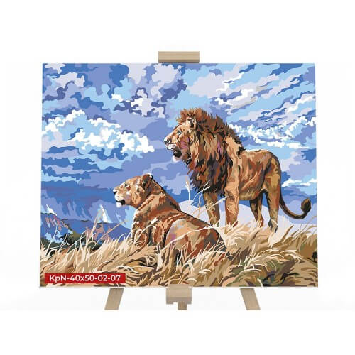 

Картина по номерам Danko Toys Львы, размер 40-50 см KpN-40x50-02-07 Danko Toys (KpN-40x50-02-07)