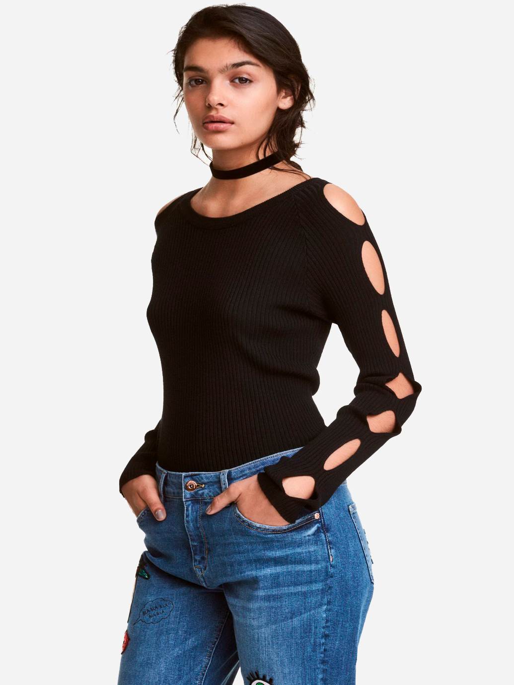 

Джемпер H&M 0448470-4  Черный, Джемпер H&M 0448470-4 S Черный