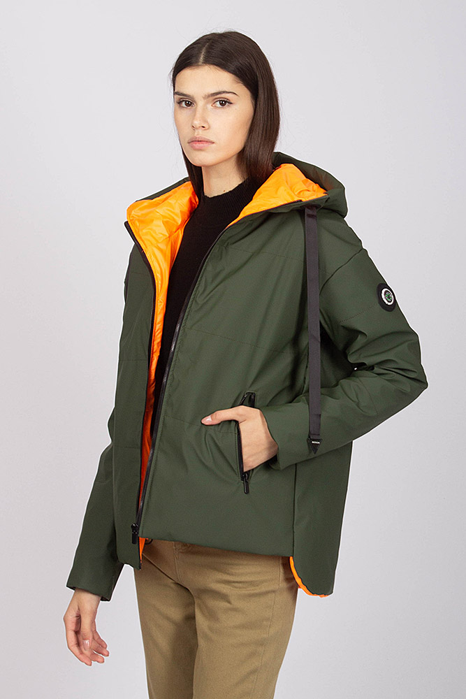 

Куртка коротка жіноча UZEFF  хакі, Куртка коротка жіноча UZEFF 46 хакі