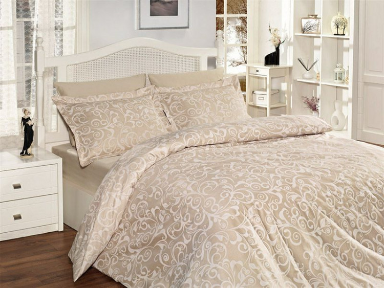 

Постельное белье First Choice сатин 200x220 Sweta Ekru
