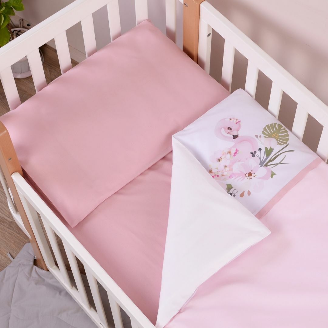 

Сменная постель в кроватку Baby Veres Flamingo pink 3 единицы