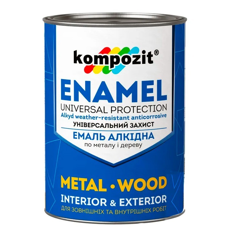 

Эмаль Kompozit алкидная 24кг Снежно-белая глянцевая