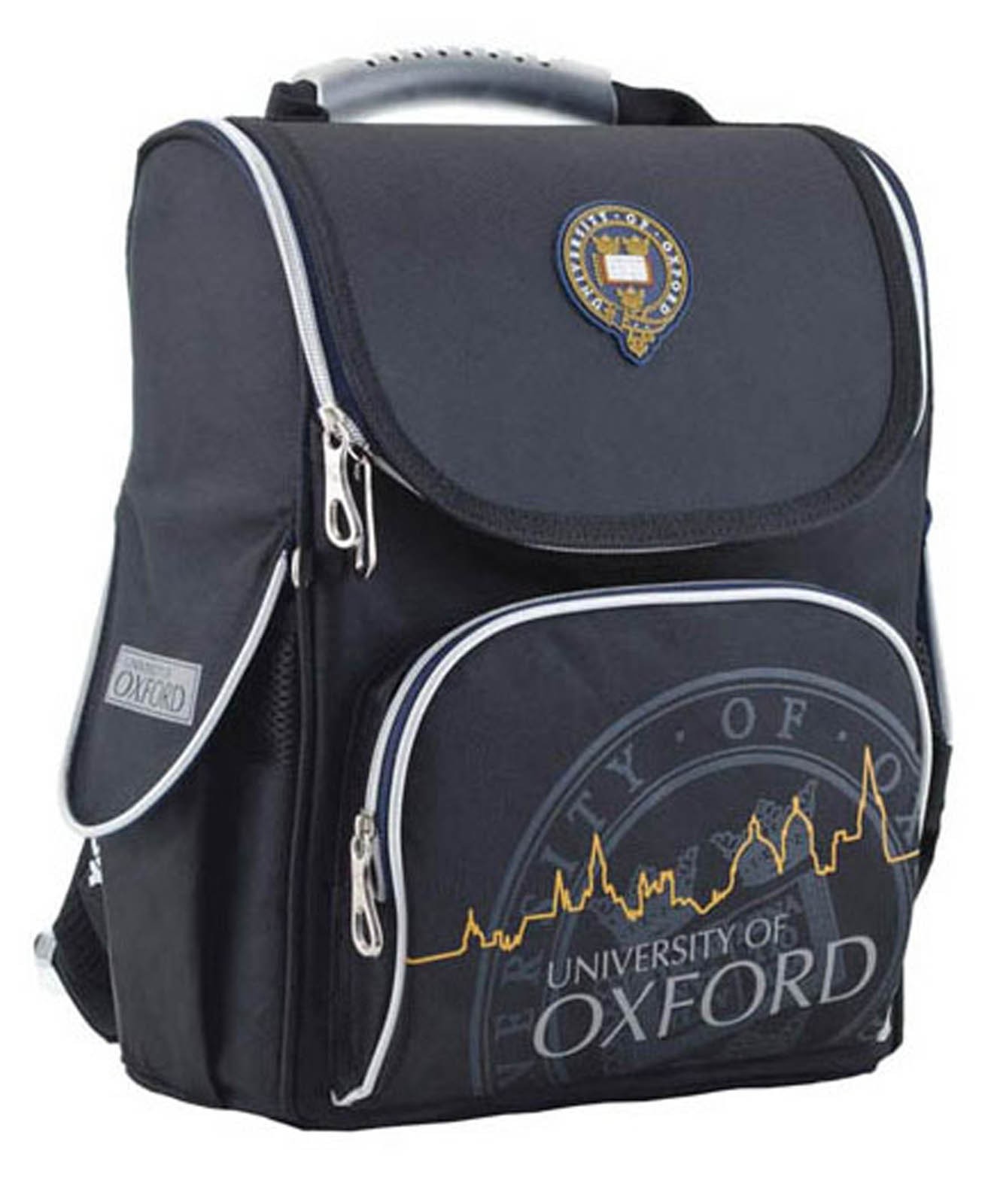 

Рюкзак школьный ортопедический YES H-11 Oxford black, 34х26х14 см черный (553294)