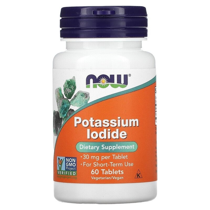 

Натуральная добавка Now Foods Potassium Iodide 30 мг 60 таблеток