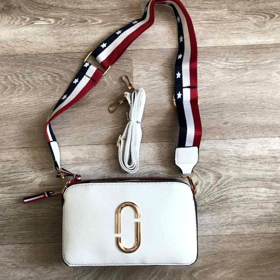 

Компактная женская сумочка клатч через плечо Aliri-00705 Белая