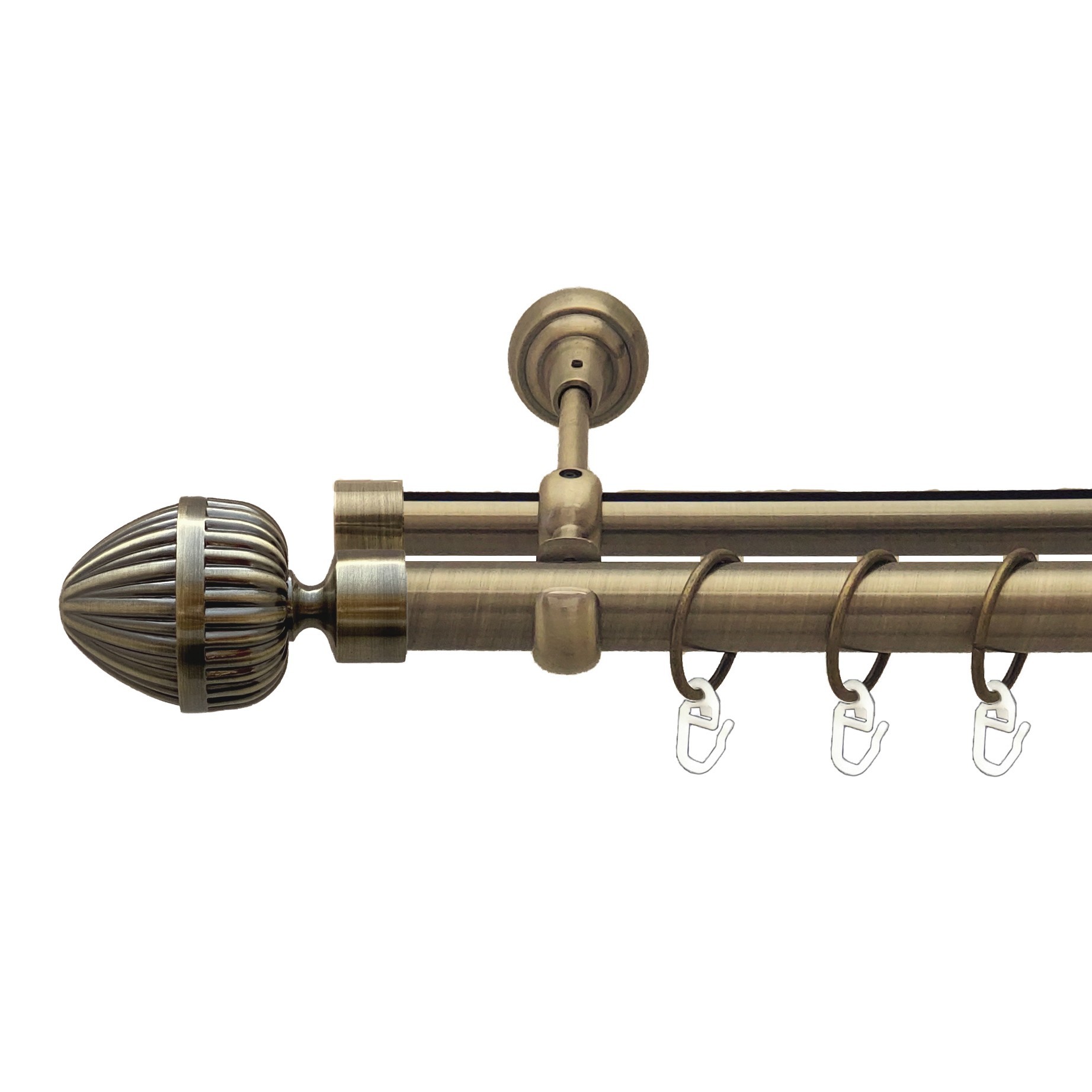 

Карниз Orvit Одеон металевий дворядний опозитний гладка \ профільна труба кільце металеве Антик 25\19 мм 200 см (00-00019171)