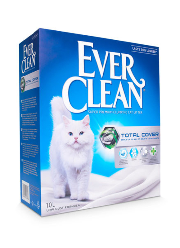 

Комкующий наполнитель Ever Clean Total Cover с микрогранулами двойного действия 10 л